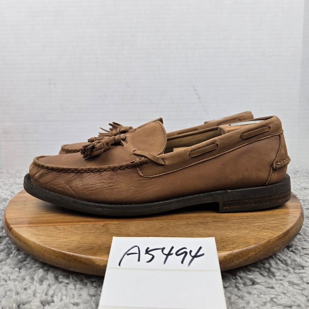 Polo Ralph Lauren Men 9.5D Kraig Brown Leather Daily Casual Slip Tassel Loafer